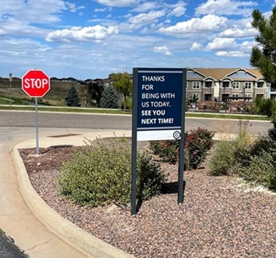 Custom site signs Photo